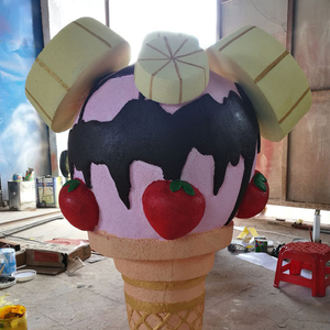 Fornitore della cina negozio di arte ornamenti decorazione gigante cono gelato scultura - Product Image 2