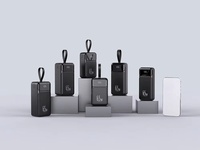 PD65W Chargeur de téléphone portable compact 50,000mAh Banque d'alimentation extérieure de grande capacité avec charge rapide Puissance de sortie 65W