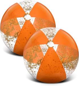 Ballon de plage gonflable Flash doré multicolore à paillettes, ballon de <span class=keywords><strong>piscine</strong></span> adapté aux adultes, fête d'été - Product Image 3