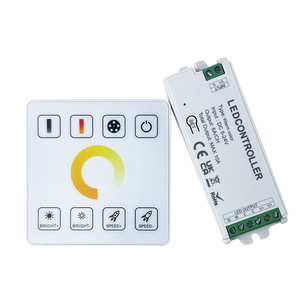 LED vỏ cao su điều khiển 86 Bảng điều khiển cảm ứng điều khiển từ xa ánh sáng bảy màu dual-màu màu RGB nhiệt độ rgbwc chuyển đổi dimmer - Product Image 5