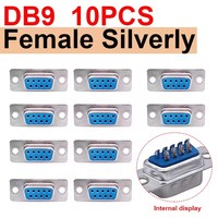 Connecteur DB9, cœur VGA, port Pl9pin, prise femelle mâle, adaptateur de type D, D SUB DB15