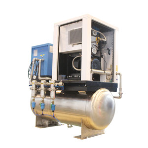 Compresor de Aire de Tipo Scroll Ultra Silencioso Sin Aceite con Tanque de Aire de Acero Inoxidable, Baja Vibración de 60-75dB, No Requiere Espacio Separado - Product Image 3