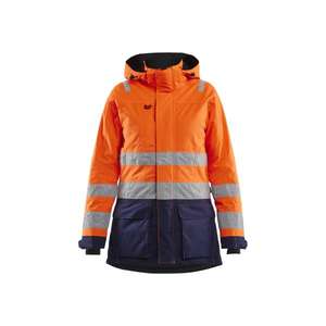 BLAKLADER - 447219875389L Parka de invierno para mujer Hi-vis Orange/Navy Blue-EAN 7330509616161 ROPA DE TRABAJO DE LA HI-VIS - Product Image 1