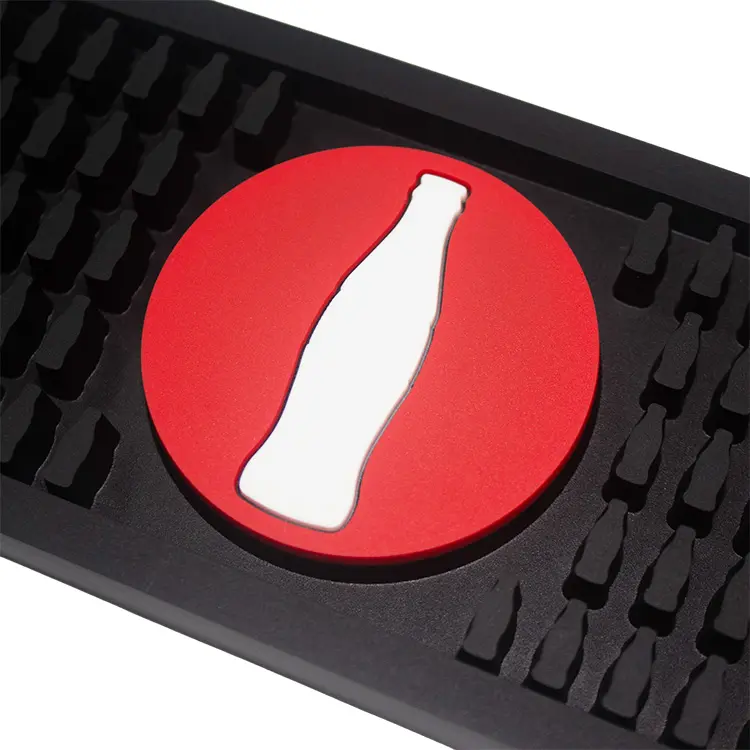 Desktop Pads Fabriek Custom Pic Logo Zacht Milieuvriendelijk Siliconen Anti Slip Koffiebar Matten Voor Aanrecht