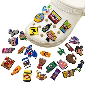 Decorazioni Personalizzabili per Scarpe in PVC Unisex, Charm a Tema Costa d'Oro <span class=keywords><strong>Oceania</strong></span> per Accessori Sandali da Turismo e Tempo Libero - Product Image 2