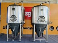 Cuve de fermentation conique 5BBL 600L avec enveloppe à fossettes en acier inoxydable SUS 304, unité de fermentation Unitank, équipement de brassage de bière artisanale pour brassage à domicile