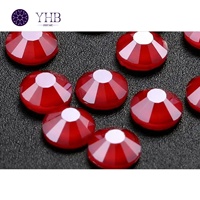 Vente Directe d'usine Lâche Flatback Hotfix Pierres SS6/SS8/SS10/SS12/SS16/SS30 Royal Rouge couleur Cristal Strass Dos Plat Pierres