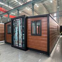 Maisons conteneurs multifonctionnelles en panneaux sandwich préfabriqués en acier - Villa écologique durable à énergie solaire avec chambre et cuisine