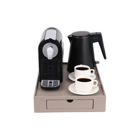 Machine à café à capsules 4-en-1 EASTON, électrique, pression 20 bars, 2 niveaux de pression d'eau, réservoir 650 ml, expresso chaud/froid, plastique