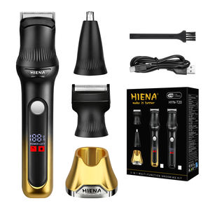 HIENA HYN-T20 Herramienta de Aseo 4 en 1 Todo en Uno, Afeitado, Recorte, Detalle y Estilo con un Solo Dispositivo, Recargable por USB, Portátil para Hombres en Movimiento - Product Image 1
