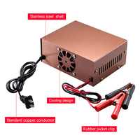 Meilleur chargeur de batterie rechargeable Chargeur de batterie 12v 20a automatique 24 volts 7.5 ampères Chargeur de batterie Affichage LED avec prise