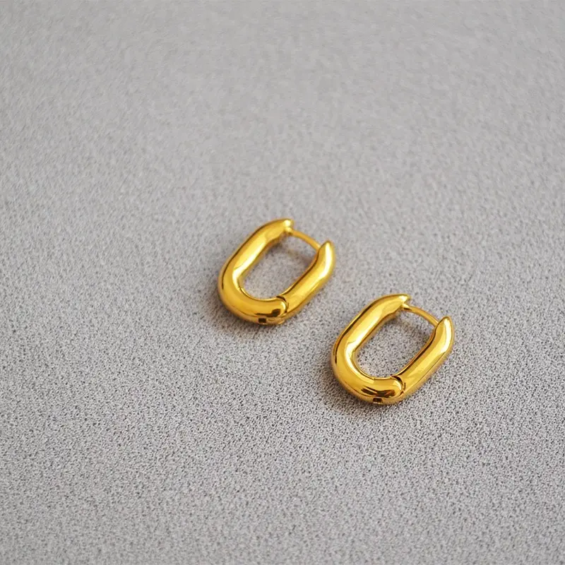 Fashion Jewelry gold stud earrings New Trendy Gold Beautiful Jewelry
