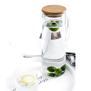 Verre à eau vert de bonne qualité avec pichet à thé et infusion de fruits - Product Image 6