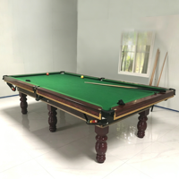 Billard russe professionnel, table de billard russe en bois massif de 9 pieds pour utilisation en bar