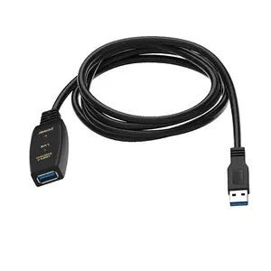 助推中继器扩展器usb电缆usb 30延长线5m，带内置IC中继器