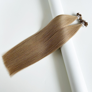 Colore marrone <span class=keywords><strong>castagna</strong></span> <span class=keywords><strong>chiaro</strong></span> cuticola Remy extension per <span class=keywords><strong>capelli</strong></span> di lunga durata Super doppio disegnato punte piatte Ktips <span class=keywords><strong>capelli</strong></span> Pre-incollati - Product Image 2