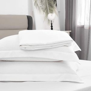 Parure de lit en pur <span class=keywords><strong>coton</strong></span> satiné, douce, lisse, respirante, personnalisable, hôtel cinq étoiles, séjour à la maison, quatre pièces, drap, housse de couette - Product Image 6