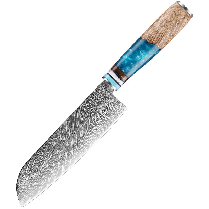 Cuchillo santoku de 7'' colorido