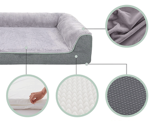 Orthopädisches Hundebett, Wasserfestes Hundesofa aus Dickem Schaumstoff mit Maschinenwaschbarem Bezug - Product Image 5