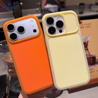 Coque de téléphone portable en silicone de luxe tendance, design couleur gelée, pour iPhone 11, 12, 13, 14, 15, 16 Plus, séries 17, 18 Pro Max