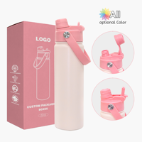 Bouteille d'eau isotherme en acier inoxydable personnalisée en usine, 25 oz, anti-fuite, écologique, avec logo personnalisé, 6-12h