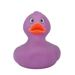 Лидер продаж, оптовая продажа, рекламная пластиковая детская плавающая пурпурная резиновая банная утка