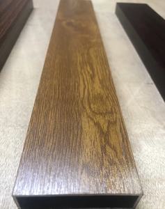 アルミ製直送中空長方形パイプスクエアボックス焼き6063 15mm木目装飾アルミチューブ建設用 - Product Image 6