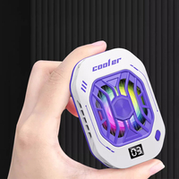 Ventilateur de refroidissement actif pour jeux et diffusion en direct Radiateur de téléphone portable avec vent froid pour une utilisation sur le lit ou le bureau