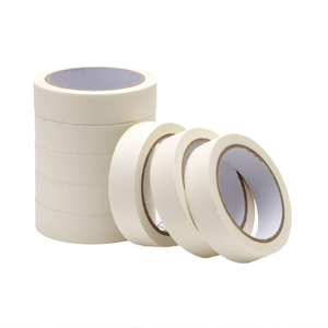Selotip kertas krep krem 2 inci, lem karet berperekat untuk industri dalam ruangan & lukisan dekoratif - Product Image 4