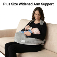 Coussin d'allaitement en mousse en forme de U, taille plus, sangle réglable, poche latérale, compression sous vide, OEM ODM