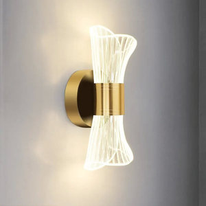 Lámpara de Pared Acrílica Moderna Nórdica de Lujo Simple para Dormitorio, Lámpara de Pared LED de Luz Blanca Cálida para Decoración Interior de Sala de Estar - Product Image 6
