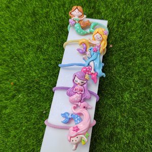 Cabochons en résine à dos plat Princesse Sirène Kawaii, queue de poisson, breloques pour loisirs créatifs, accessoires pour slime, décoration de coques de téléphone, accessoires pour cheveux - Product Image 3