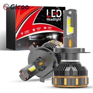Bombillas LED para Faros Delanteros de Coche de 3 Colores, 200W, con Control por Aplicación, LED H4 H7 H8 H9 H11, Luces Antiniebla - Product Image 3