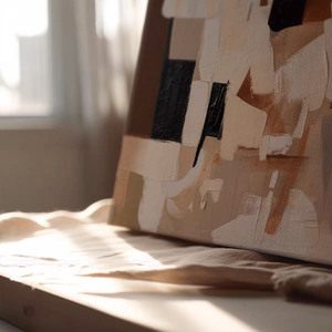 Abstract Oil Painting Textured Canvas Wall Art Modern Minimalist Hand Painted Home Hotel Decor Custom Frame Luxury Interior - Product Image 3