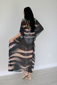 Nuevo Kaftán de Algodón Teñido a Mano 2026, Vestido Maxi Boho de Playa con Mangas para Mujer, Pedido Personalizado, Cubre Traje de Baño - Product Image 2