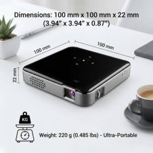 Aome Factory P60 Mini projecteur DLP de poche 1080P vidéo prend en charge multi-média et miroir d'écran avec <span class=keywords><strong>Airplay</strong></span> et Miracast 2G RAM - Product Image 6