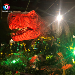 Statue de dinosaure <span class=keywords><strong>Indominus</strong></span> Rex grandeur nature modèle animatronique en caoutchouc de Silicone pour enfants parc d'attractions intérieur manèges parcs d'aventure - Product Image 5