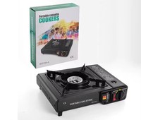 Réchaud à gaz portable coupe-vent en acier inoxydable pour camping, pique-nique, randonnée, barbecue, cuisson au butane – Vente en gros