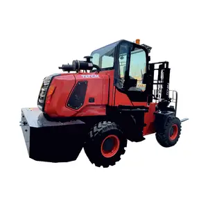 3-5ton sürücü küçük tüm arazi tipi forklift 4wd bozuk arazi forklifti arazi tipi forklift 4x4 off road kamyon tüm arazi dizel forklift