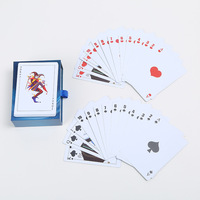 Jeu de cartes personnalisé de haute qualité pour poker, jeu de société en gros, cartes à jouer en plastique imprimées sur mesure pour événements d'entreprise
