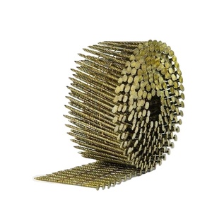 Clavo para Techo de Cabeza Plana de 15 Grados, Galvanizado, Vástago Liso, en Rollo, Recubierto de Zinc Amarillo HDG, Acero Galvanizado - Product Image 5