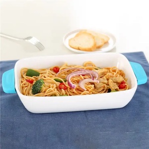 Decorazione per la casa regalo ad alta capacità in ceramica <span class=keywords><strong>teglia</strong></span> <span class=keywords><strong>rettangolare</strong></span> casseruola pirofila <span class=keywords><strong>teglia</strong></span> per banchetti lasagne e uso quotidiano - Product Image 5