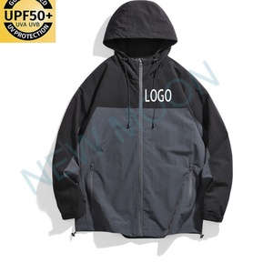 เสื้อแจ็คเก็ตกันลมสำหรับเล่นกีฬา UPF 50+ สำหรับผู้ชาย เหมาะสำหรับเดินป่า กิจกรรมกลางแจ้ง แห้งเร็ว กันน้ำ อุ่นสบาย สำหรับวิ่ง - Product Image 2