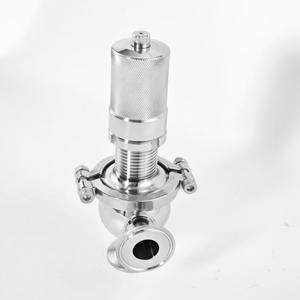 Gıda sınıfı ve sıhhi SS316L basınç tahliye vanası-manuel pnömatik destekli güvenlik tahliye vanası - Product Image 5