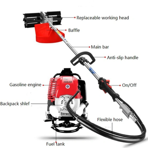 Tondeuse à gazon horizontale XF 139 pour une personne, moteur 4 temps 31CC, débroussailleuse combinée, acier de qualité industrielle, certifiée CE - Product Image 2