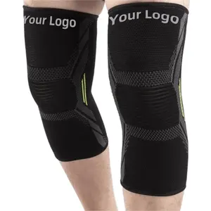 Wholesale Knee Compression Sleeves Breathable Elastic Non-Slip Cycling Running Basketball