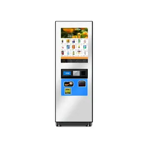 販売のためのタッチスクリーンスチール自動販売機スナックドリンクコイントークンQRコード支払いシステム水自動販売付属SDK機能
