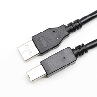 Kabel Printer Sudut Kanan 6FT 1 8M USB2 0 A Colokan Jantan Ke Sudut Kanan Kabel USB B Jantan