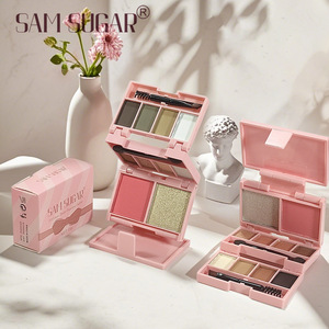 Palette de fards <span class=keywords><strong>à</strong></span> paupières portable et pliable Summer10 Colors, pailletée, nacrée, waterproof, mate, délicate, style Ins - Product Image 2