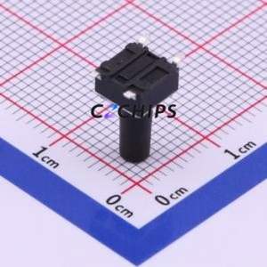 TS-1095S-A145B3-C2D1 Tactile Switch SMD-4P,6x6mm Switch Single Pole Single Throw Round Button 2.5N Vertical Mount - Product Image 2